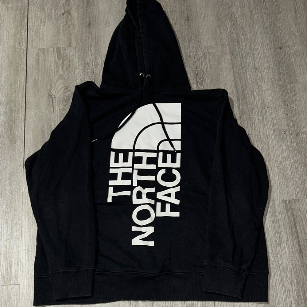 The North Face Black Pullover with White Logo
